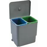PYRAMIS Einbau-Abfallsammler Double 2' Color 237 x 312 cm 2 x 8 l