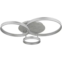 NOWA LED Deckenleuchte "MARY", silber (silberfarben), 1 flammig, H: 16,70cm,, Lampen, Farbtemperatur von 2700 K bis 6500 K