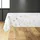 bricoline Tischdecke Rechteckig Bloomy 150 x 300 cm Weiß/Gold