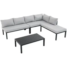 Okwish Garten-Lounge-Set 6-Sitzer grau