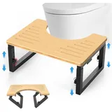 Toilettenhocker – Ergonomisch, Verstellbar, Höhenverstellbar, Mini- Und Faltbares Design, Fördert Eine Natürliche Körperhaltung, Ideal Für Erwachsene Und Kinder