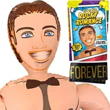 Aufblasbare Gummipuppe Mann – Lustige Puppe für Frauen JGA & Party – Lebensgroße Figur 150 cm – Witziges Gag Geschenk & Scherzartikel für Geburtstag, Mädelsabend & Feier