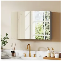 kleankin Spiegelschrank 60 cm grau