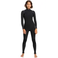 Roxy 3/2 Swell Series FZ GBS L/SL Fullsuit, Black,