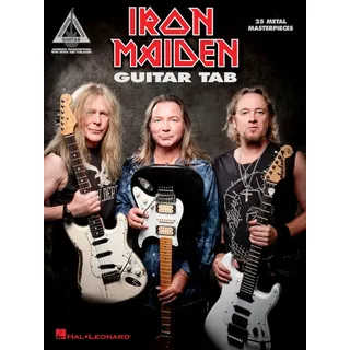 HAL LEONARD Iron Maiden Gitarren Songbook mit Tabulatur | 25 Metal Masterpieces für E-Gitarre | Heavy Metal Notenbuch für Fortgeschrittene | Gitarrenbuch mit Tabs ... für Gitarre (Guitar Recorded Version)