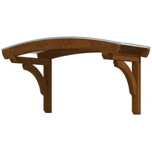 SKANHOLZ Rundbogenvordach Rostock 174 x 80 x 236 cm nussbaum