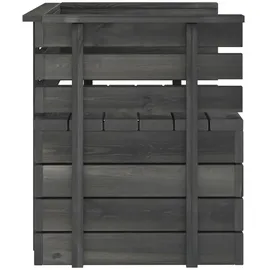 vidaXL Gartensessel 70 x 65 x 71 cm grau 1 St.