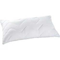 Synthetikkopfkissen KBT BETTWAREN "Body Soft Kopfkissen", weiß, B:40cm L:80cm, Bezug: 52% Polyester, 48% Baumwolle, Kopfkissen