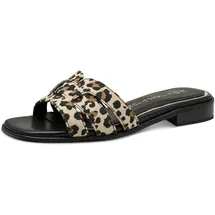 Marco Tozzi Damen Pantoletten Elegant Sommer, Mehrfarbig (Leo Dune), 39 EU