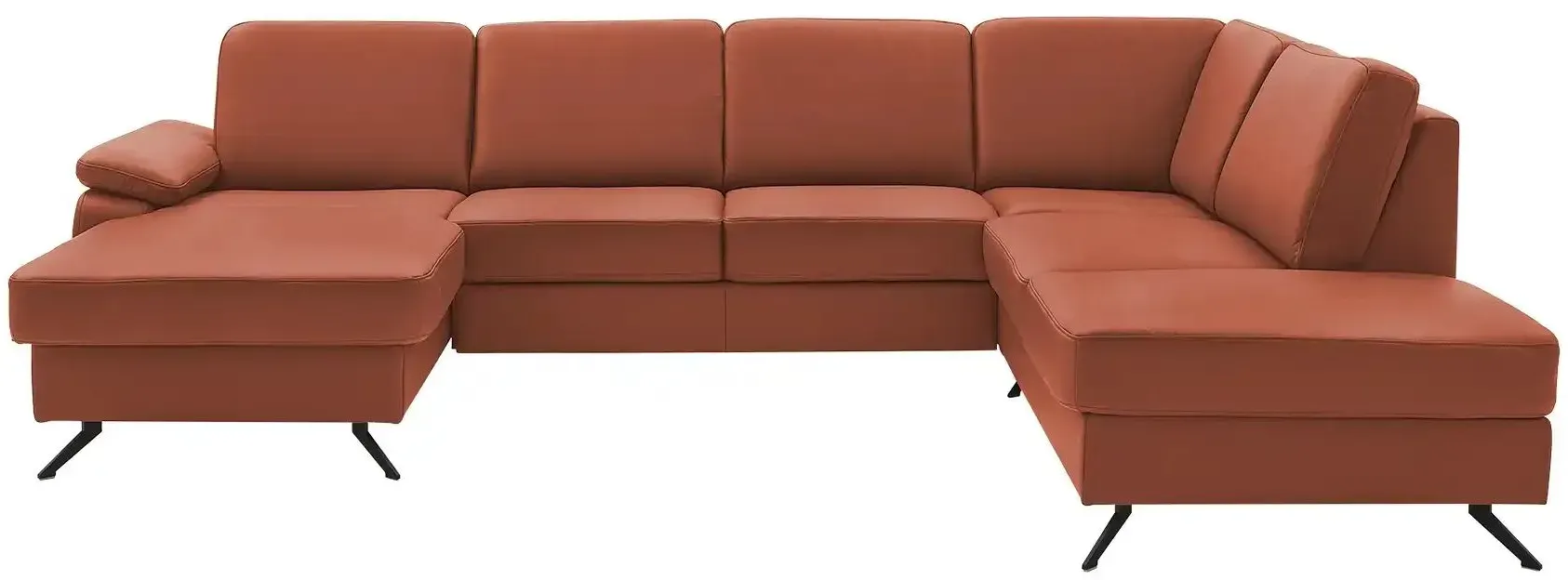 meinSofa Wohnlandschaft mit Sitz- und Rückenbezug aus Leder Kathi , rot