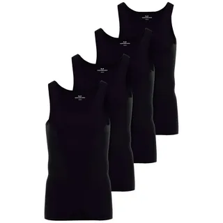 Götzburg Tank-Top 4Er Pack Nürnberg in schwarz-dunkel-uni | Gr.: 8