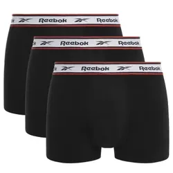 Reebok 3P Barlow Sports Trunk Schwarz Baumwolle Medium Herren