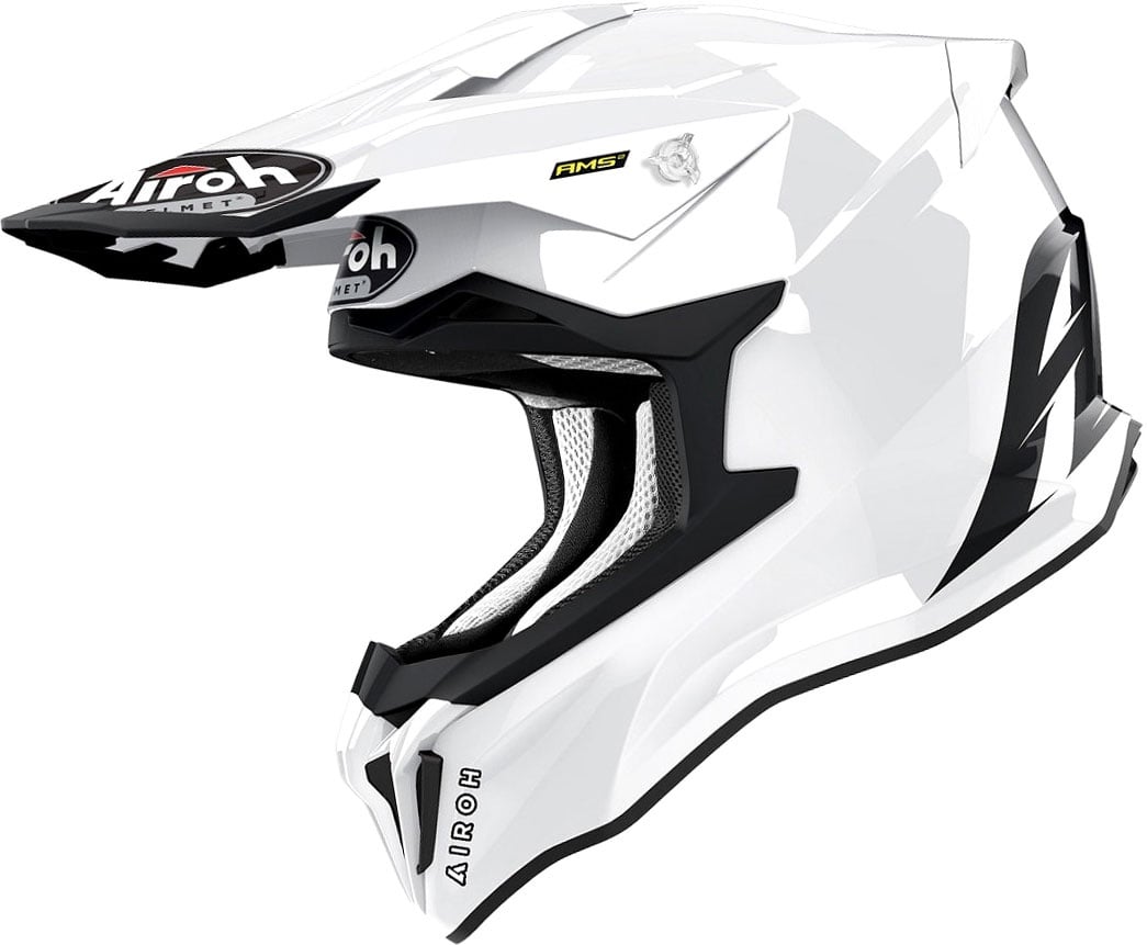 Airoh Strycker Color, casque croisé - Blanc - S