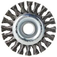 Lessmann Rundbürste Stahldraht 0,50 mm, Bürsten-⌀xBohrungs-⌀ / Gewinde: 115X22