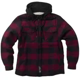 West Coast Choppers Hell Bent Flannel Jacke Rot/Schwarz S