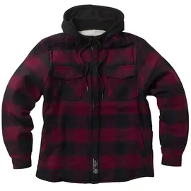 West Coast Choppers Hell Bent Flannel Jacke Rot/Schwarz S