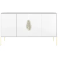 Möbel Kraft Sideboard, weiß ¦ Maße cm, B: 138