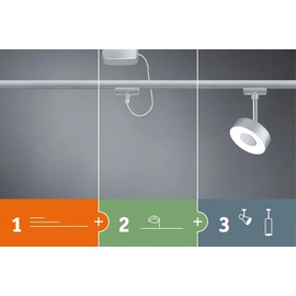 Paulmann URail Blossom Schienensystem-Komponente Spot G9 chrom matt, Satinglas