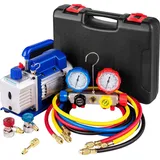 Vevor AC Vakuumpumpe Unterdruckpumpe Set 4,8 CFM 5PA 0–800PSI HVAC mit Koffer