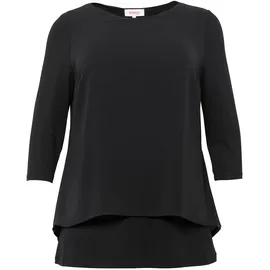 sheego Blusenshirt schwarz 56/58