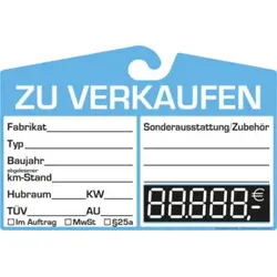 Eichner Spiegelanhänger Preisschild Digital, bla