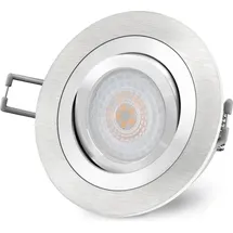SSC-LUXon Einbaustrahler 2er Pack rund weiß Aluminium