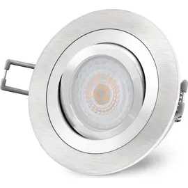 SSC-LUXon Einbaustrahler 2er Pack rund weiß Aluminium
