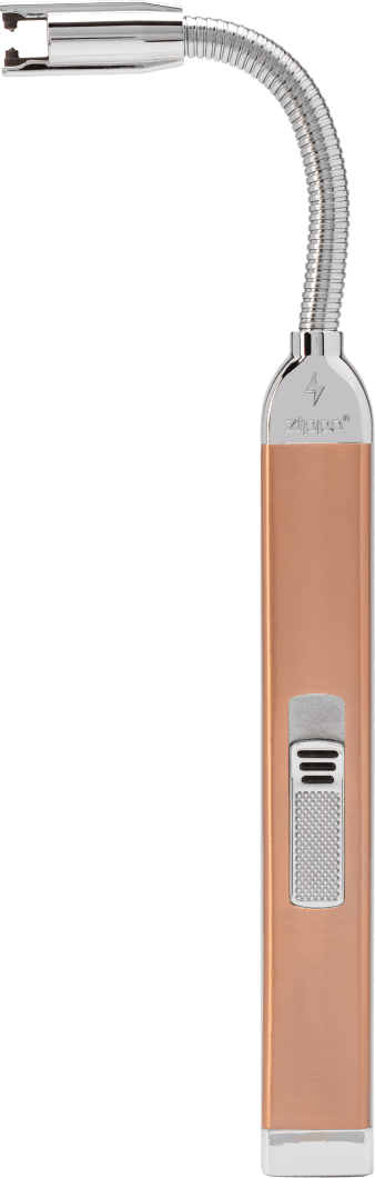 ZIPPO, wiederaufladbares Stabfeuerzeug mit flexiblem Hals, Rosé-Gold, Lichtbogenflamme, inkl. USB-Ladekabel