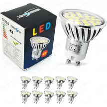 Energmix LED Spot 10x 10 Stück 4W GU10 kaltweiß 10x2063