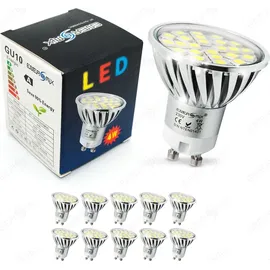 Energmix LED Spot 10x 10 Stück 4W GU10 kaltweiß 10x2063