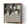 livinity® Kinderregal Mailo 98,4 x 113,4 cm Eiche grau