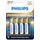 Philips Premium Alkaline AAA 4 St.