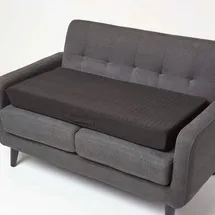 Homescapes Sofa-Auflage 100 x 50 cm Schwarz