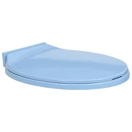 vidaXL Toilettensitz mit Absenkautomatik Blau