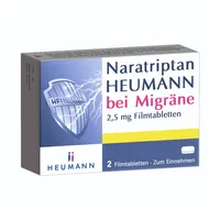 Heumann Naratriptan Heumann bei Migräne 2,5 mg Filmtabl. 2