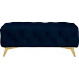 Home Affaire Polsterhocker Glynis Polyester 120 x 45 x 80 cm Blau