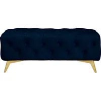 Home Affaire Polsterhocker Glynis Polyester 120 x 45 x 80 cm Blau