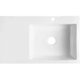 Sapho Avoria rechts Keramikspüle Weiß + Handbetätigung 860 x 510 mm