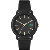 Lacoste Analog Quarzuhr für Herren mit Schwarzes Silikonarmband - 2011233