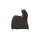 Hukla Relaxsessel Pascal Leder 83 x 105 x 90 cm Braun drehbar