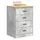 vidaXL Garagen-Aufbewahrungsschrank 60 x 85 x 0 cm Grau