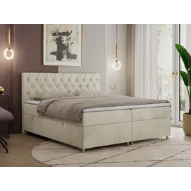 MKS Meble Boxspringbett 180 x 200 cm H4 Beige