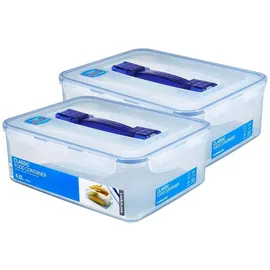 Lock & Lock Vorratsdose rechteckig, 4,8 l mit Ablaufgitter und Tragegriff 295 x 230 x 106 mm