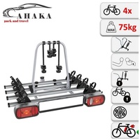 AHK Fahrradträger für Anhängerkupplung für 4 Räder eBike abschließbar abklappbar