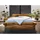 Massivmoebel24 Balkenbett 180 x 200 cm Bettkasten H2 Beige
