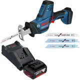 Bosch GSA 18 V-LI C Professional inkl. 1 x 5,0 Ah + Ladegerät