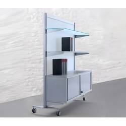 Raumteiler mit viel Stauraum abschließbar JT-SCG10013s