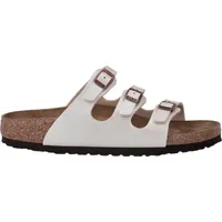 Birkenstock 1029818 Damen Tieffußbett Pantolette Florida Graceful Pearl White, Beige, Gr. 41 - Weiß - 41