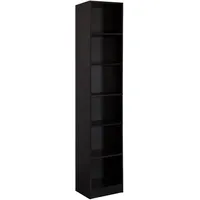 Mobili Rebecca Bücherregal 40 x 29,5 x 200 cm Schwarz