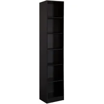 Mobili Rebecca Bücherregal 40 x 29,5 x 200 cm Schwarz